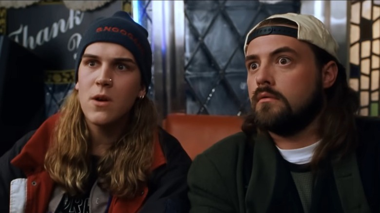 The prophets Jay and Silent Bob look surprised in "Dogma" (1999)