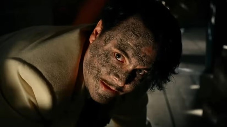Flint Marko turning into Sandman in Spider-Noir
