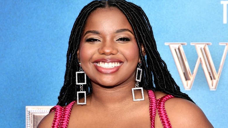 Bria Danielle Singleton smiling at the movie premiere
