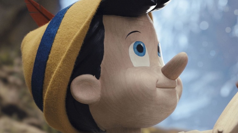 Pinocchio looks up
