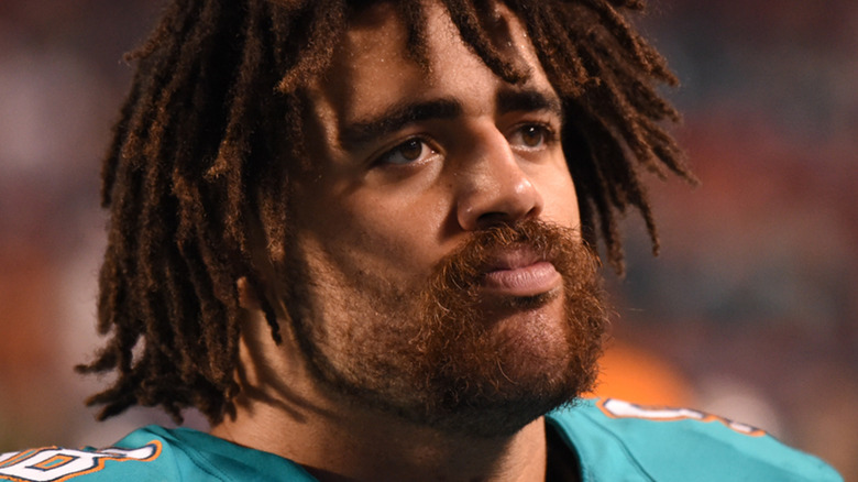 Jared Odrick wearing his football uniform