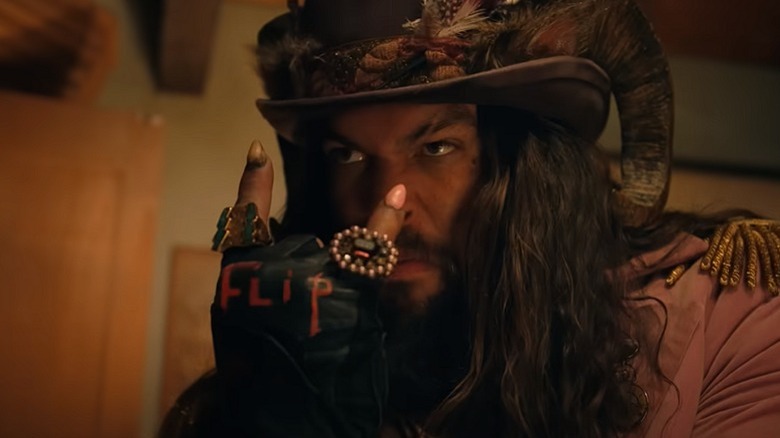 Flip wearing his leather glove