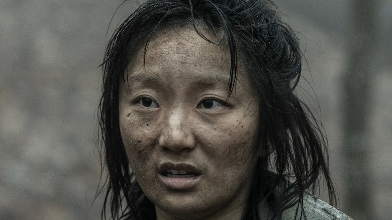 Poppy Liu as grimy Amy