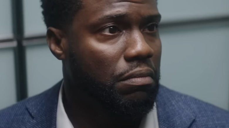 Kevin Hart looks frightened