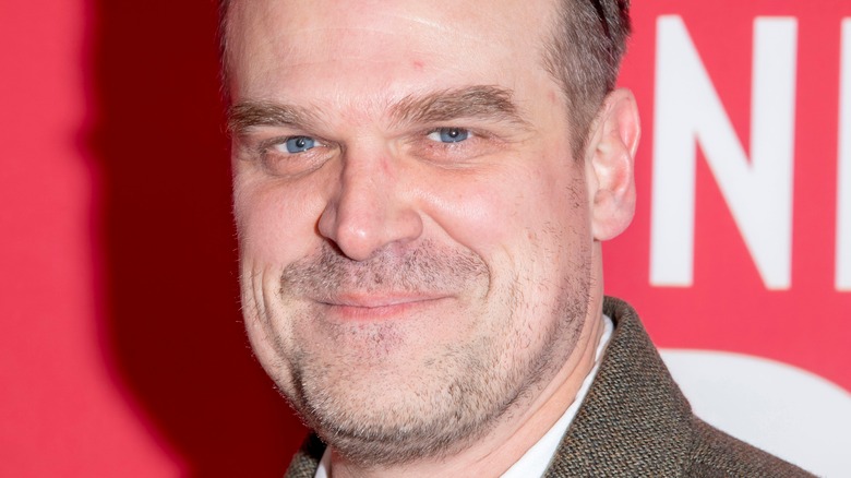 David Harbour attends Broadway play
