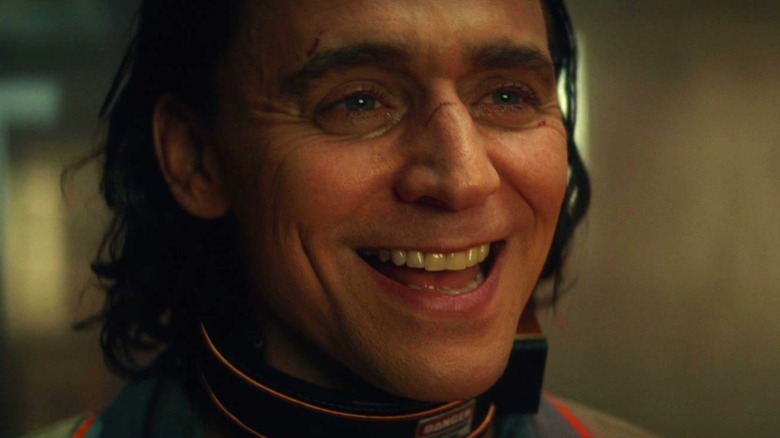 Loki from the Disney+ series smiles