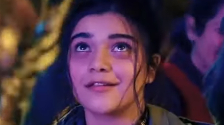 Kamala Khan smiling at party