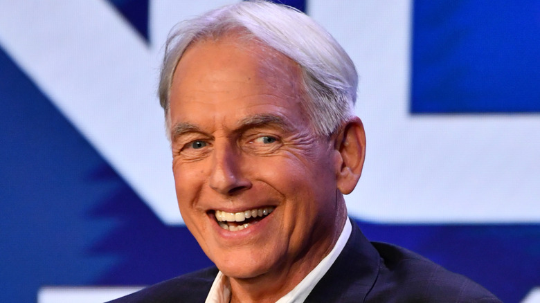 Mark Harmon smiling