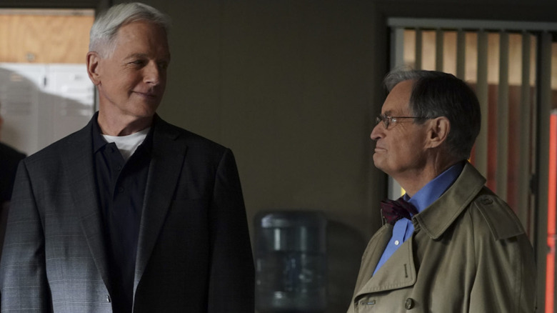 Gibbs and Ducky share a smile on NCIS