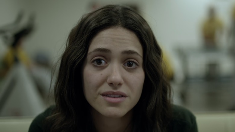 Fiona looking serious