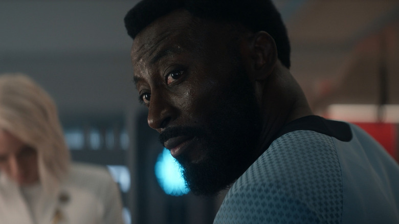 M'Benga looking worried