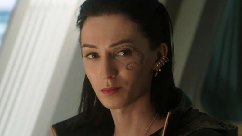 Captain Angel smirking