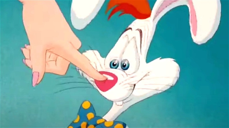 Roger Rabbit getting nose booped