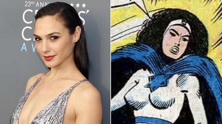 Split image of Gal Gadot and Sabra