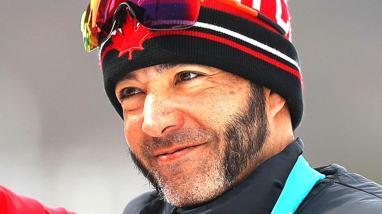 Brian McKeever wearing Canada beanie