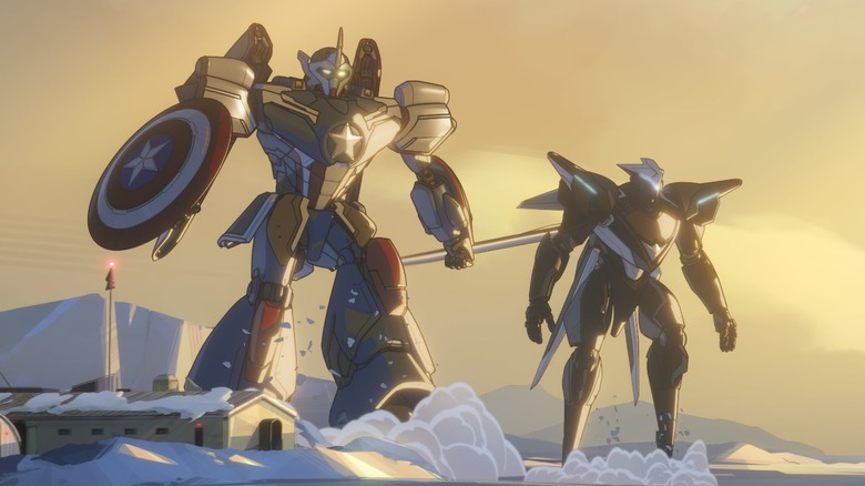 Mech Strike Avengers posing