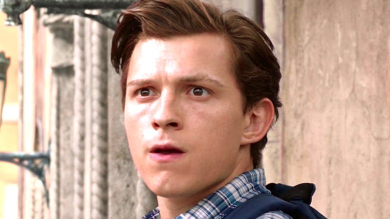 Peter Parker looking shocked