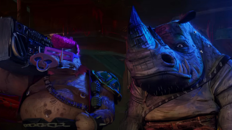 Bebop and Rocksteady looking menacing