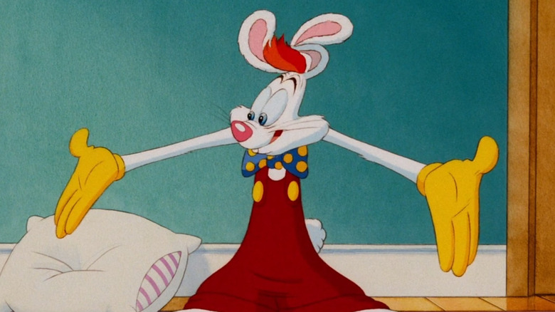 Roger Rabbit extending his arms