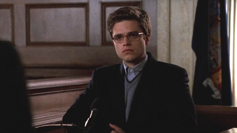 Justin Capshaw being questioned in court