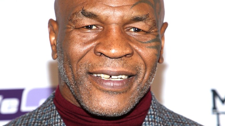 Mike Tyson smiling