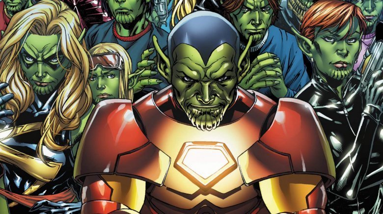 Skrulls disguised as Marvel superheroes