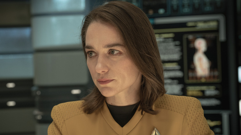 Captain Marie Batel in command gold on "Star Trek: Strange New Worlds" (2022-present)