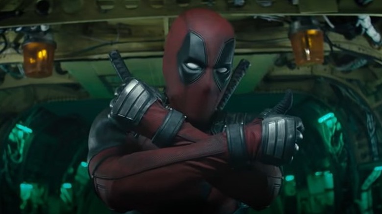 Deadpool giving the thumbs up 