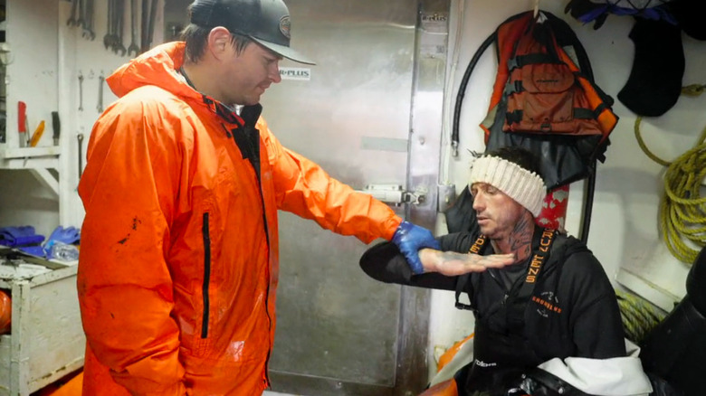 Erik James Brown and a crew mate on F/V Summer Bay. 