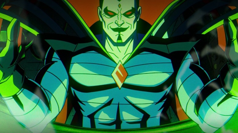 Mister Sinister spreading his arms