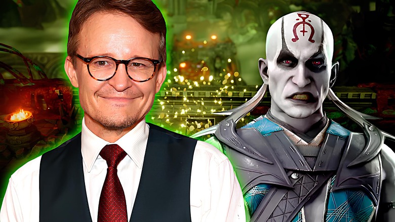 Damon Herriman and Quan Chi side-by-side