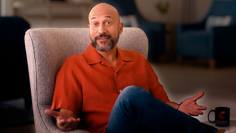 Keegan-Michael Key on Hotel Chair