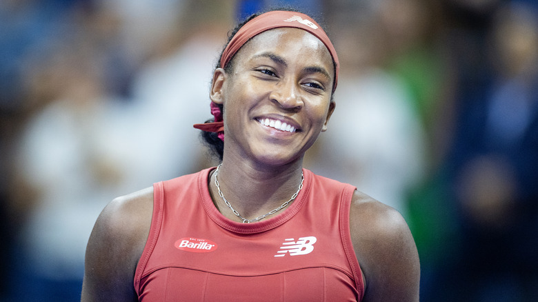 Coco Gauff smiling