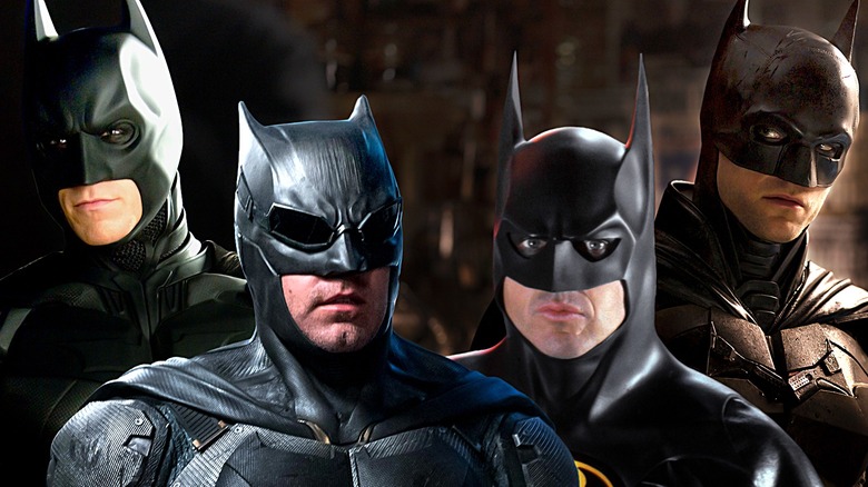Four different movie Batman versions
