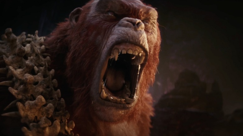 The Skar King roaring