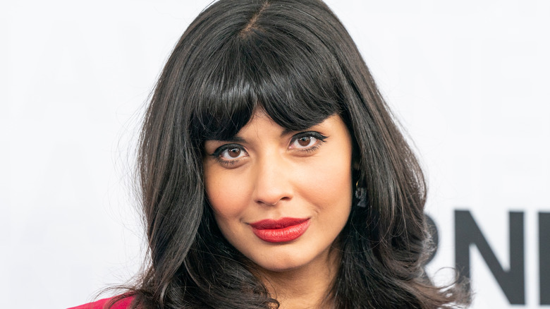 Jameela Jamil looks into camera