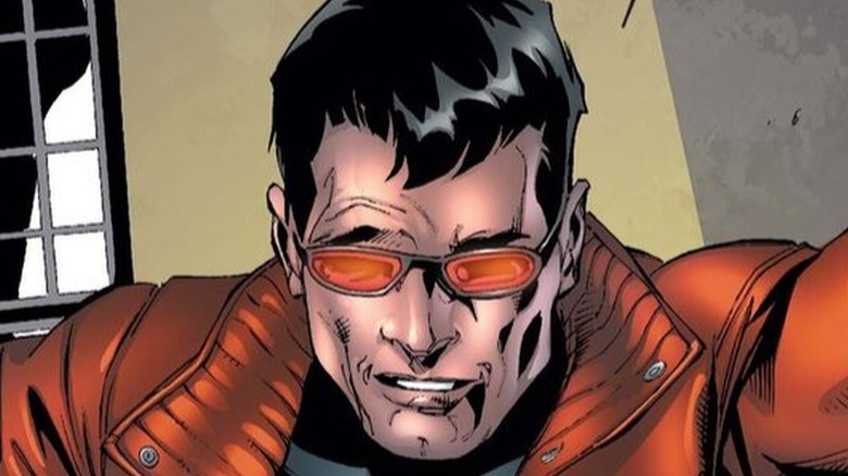 Wonder Man wearing glasses