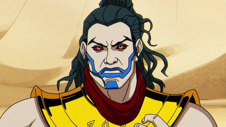 Rama-Tut stares forward with red eyes in 