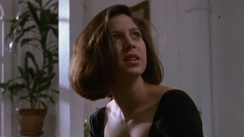 Noelle Parker looking distraught