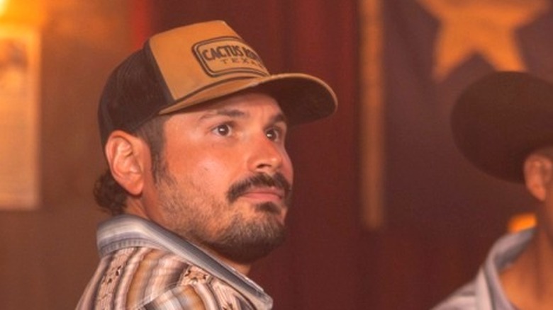 Azul Ramos wearing a baseball cap on Dutton Ranch