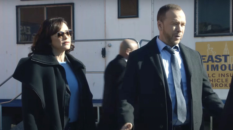 Maria Baez and Danny Reagan investigating