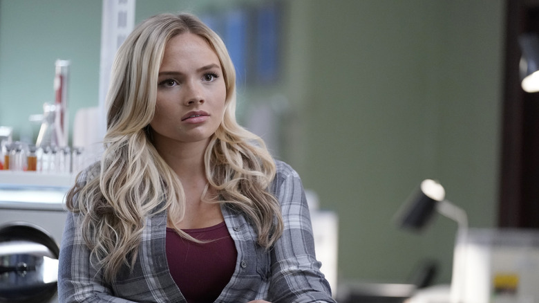 Lauren in a laboratory looking confused on The Gifted