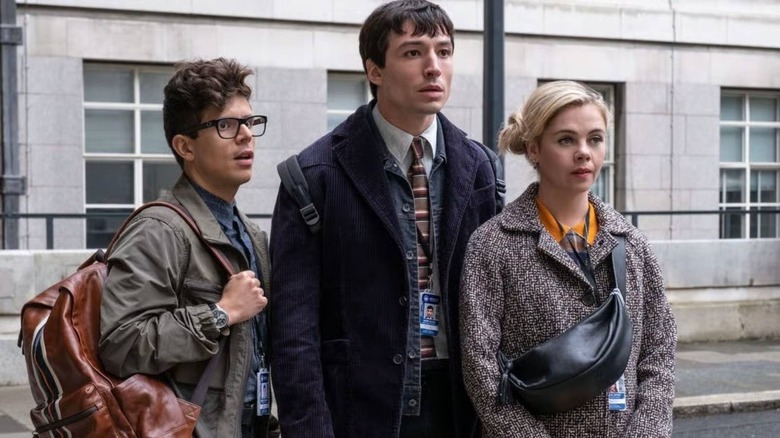 Barry Allen standing with Patty Spivot