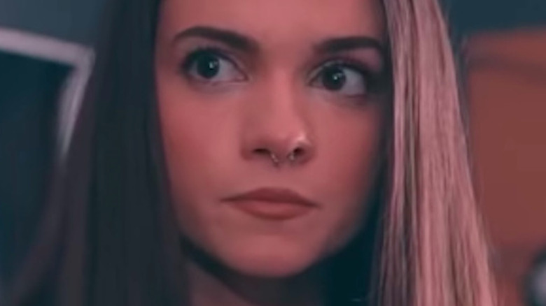 Sienna Shaw looks concerned 