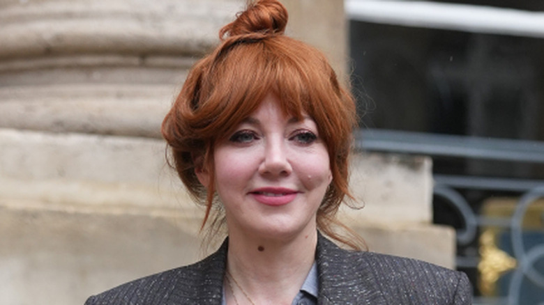 Diane Morgan wearing her hair up