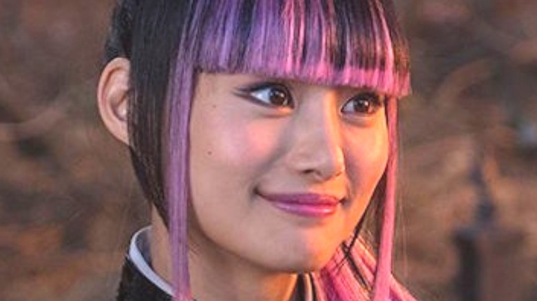 Yukio smiling Deadpool 2