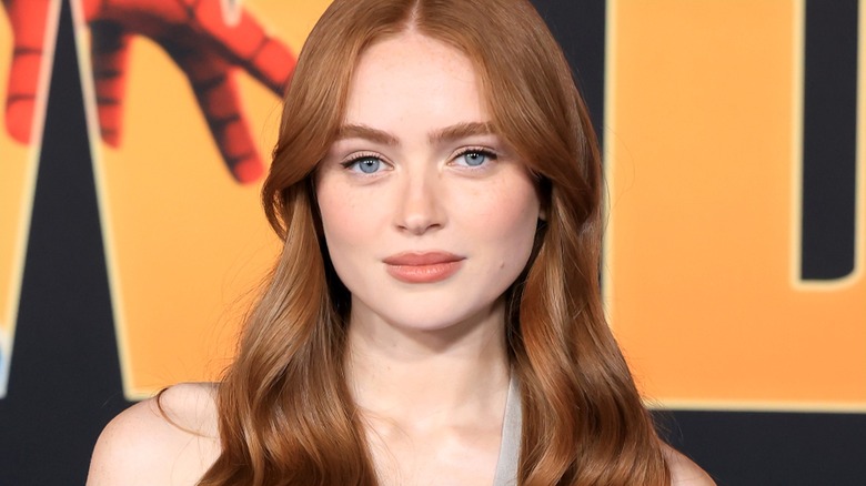 Sadie Sink posing at the Los Angeles Premiere of Columbia Pictures' 