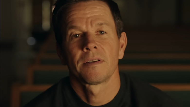 Mark Wahlberg looking solemn 