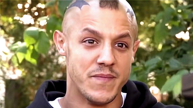 Theo Rossi with head tattoos