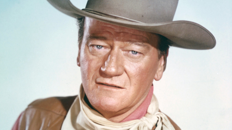 John Wayne in cowboy hat and neckerchief